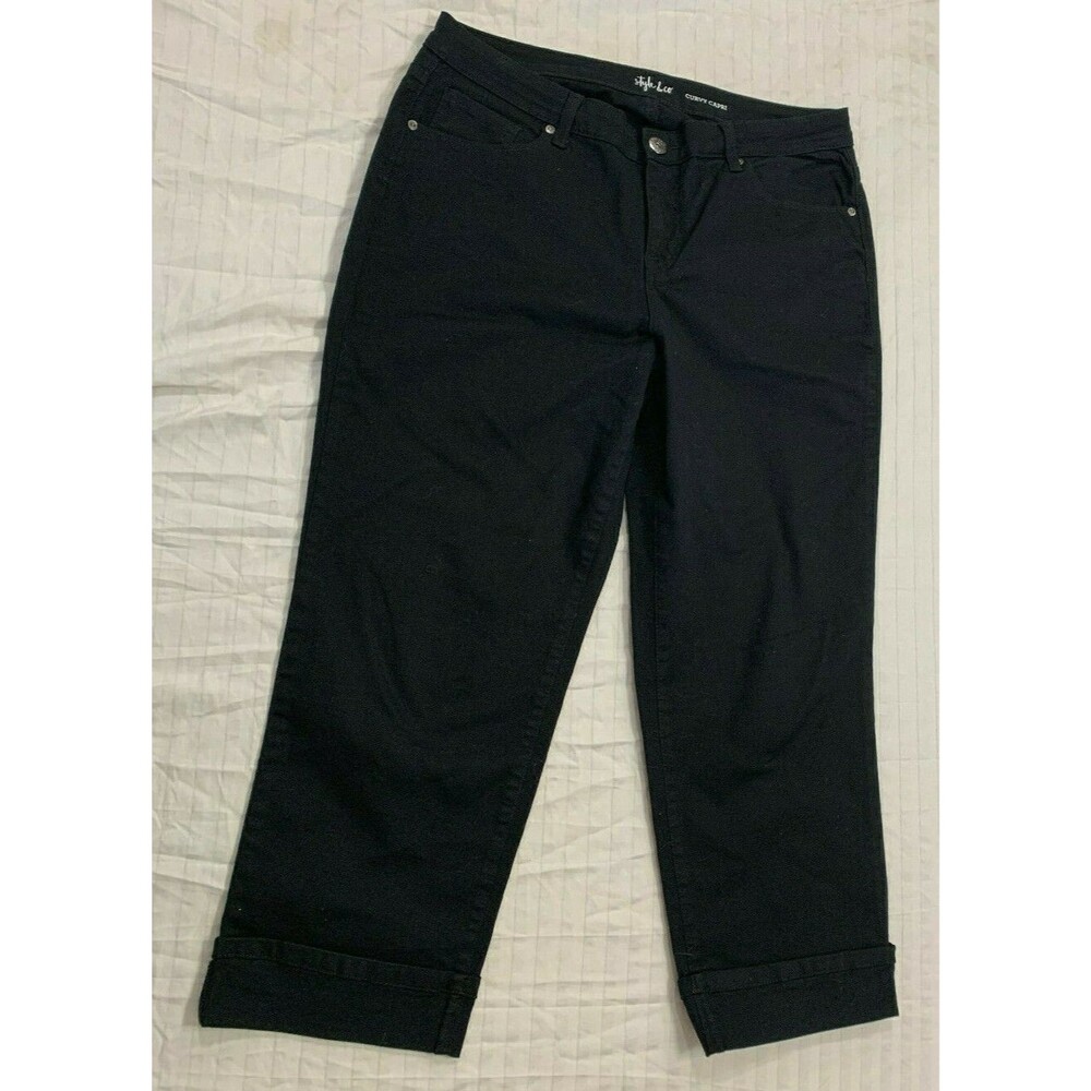 STYLE CO WOMENS CURVY JEANS CAPRIS PANTS SIZE 12